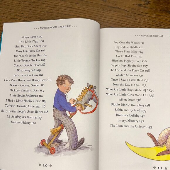 Mother Goose Treasury: Favorite Nursery Rhymes for Children Hardcover - Picture 7 of 8